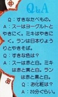 キャンディーズのメンバーカラーはランちゃんが赤 スーちゃんが青 ミキ Yahoo 知恵袋