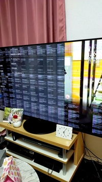 テレビを買ったその日に画像のような線が入ってしまいました これは故障でしょうか Yahoo 知恵袋