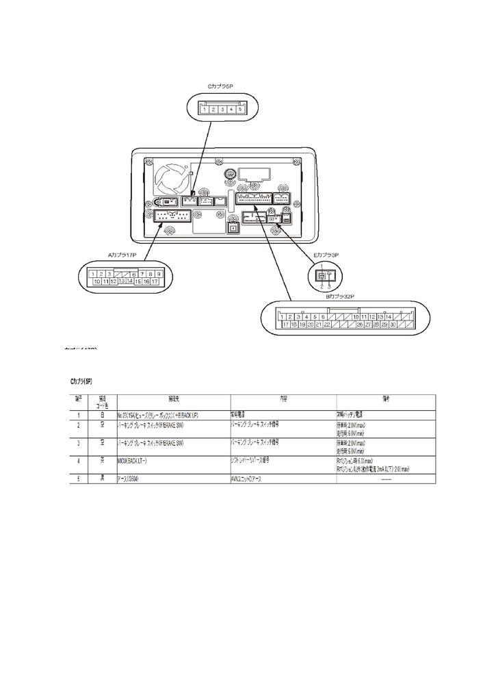 ホンダ純正ナビのnr 260jh06fitoの配線図を探しいています 添付写真 Yahoo 知恵袋