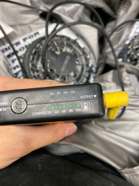 バートル空調服バッテリー - バッテリー充電後使用しようとしたら緑の