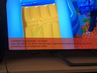 テレビでyoutubeを見る際に 画像の様に 左下に赤い枠が出て Yahoo 知恵袋