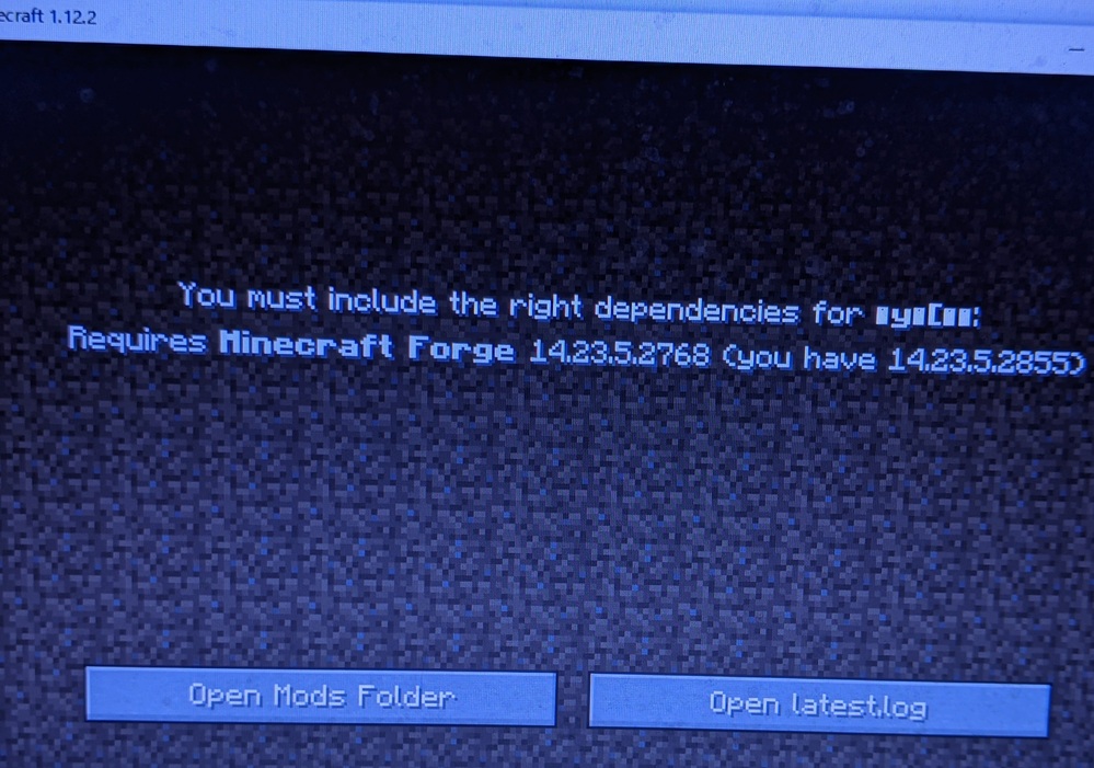 Minecraftの土ーとmodをmodフォルダに入れてバージョン1 Yahoo 知恵袋