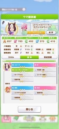 ウマ娘で因子が写真の通りだったのですが この因子は強いのでしょうか Yahoo 知恵袋