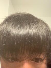 前髪を櫛でといて真下に下ろすと 写真のようにすかすかになります これは前 Yahoo 知恵袋