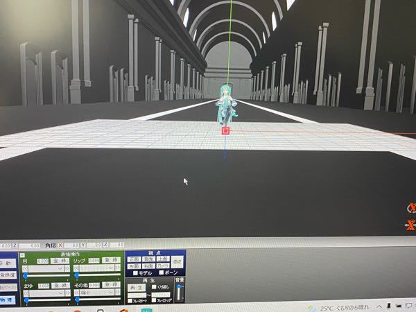 MMDで、ステージを追加したら下に四角が複数ある床？が残ってしまいま 