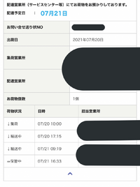 佐川急便で本日配達予定の荷物が届いていません サイトの方で状況を確認し Yahoo 知恵袋