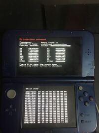 new3dsを前に改造して久しぶりに開いて本体更新のために本体設定を開い