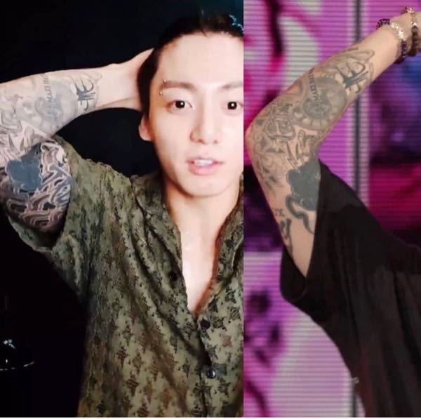 Btsのジョングク ここ1 2ヶ月でまたタトゥー増えましたよね 画像はイン Yahoo 知恵袋