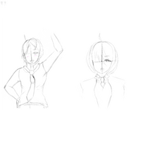 髪の毛に違和感があります髪の毛等の描き方 コツアドバイスください 画像は男女描 Yahoo 知恵袋