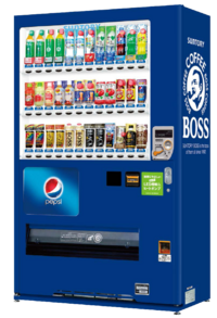 サントリーの自動販売機には必ずといっていいほどペプシの広告が入ってい Yahoo 知恵袋