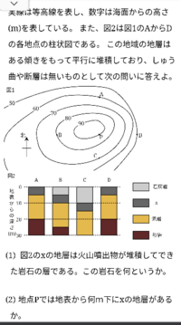 地形の問題です この問題で 2 の答えが30mになるのはなぜで Yahoo 知恵袋