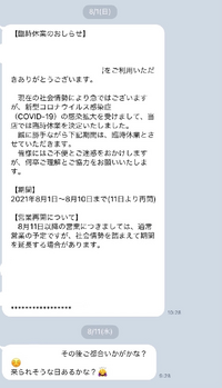 とあるサロン脱毛に通っているのですが 予約していた日の前日にコロナのため臨時休 Yahoo 知恵袋