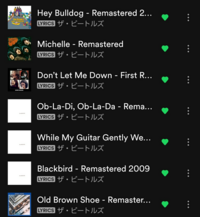 最近spotifyでビートルズを聴き始めたのですがこれらの曲が好きならこれも好 Yahoo 知恵袋