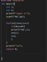 C言語で素因数分解するとき下の図のような感じなりました ただif分の Yahoo 知恵袋