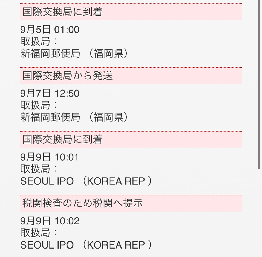 税関に提示とはどういう意味ですか？