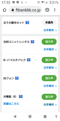 ソフトバンク光の料金です 画像のようなオプションってすべている Yahoo 知恵袋