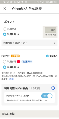 写真はヤフオクの決済画面です 下の方の ペイペイボーナスって何ですか Yahoo 知恵袋