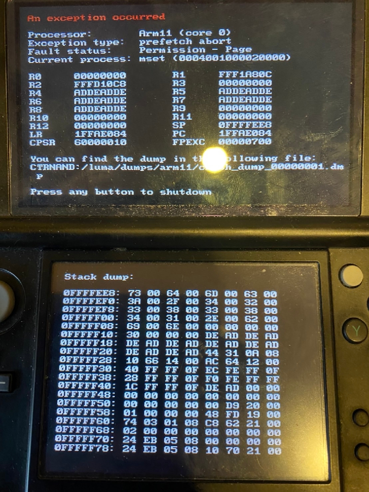 New3dsllにcfw導入してる途中にこのようなエラーが出てきまし Yahoo 知恵袋