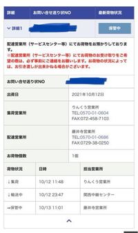 佐川急便で荷物のお問い合わせをしたところ保管中となっていたのですが 今日中 Yahoo 知恵袋