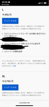 Youtubeのメンバーシップ機能で 写真のように複数の料金プランが Yahoo 知恵袋