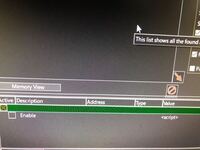 Cheatengineでスクリプトのやつをアクティブにしようとしてるのですが Yahoo 知恵袋