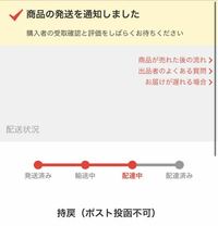 らくらくメルカリ便で、持ち戻ポスト投函不可という文字が出てきました