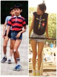 昭和の半ズボン姿の小学生の男の子と平成 または令和 の短パン姿の小学 Yahoo 知恵袋