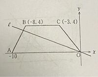 台形の面積を2等分する直線lの方程式を工夫して求めよ という問題 Yahoo 知恵袋