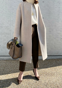 こういったオートミールカラーのような色のコートを着るとすごく地味で暗 Yahoo 知恵袋