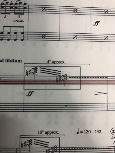 この3本の棒はどういう演奏記号でしょうか… ピアノの譜面です。