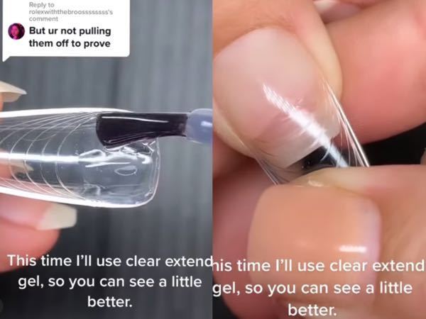 海外のネイルでよくチップで長さだしの動画見るんですが これって何付け Yahoo 知恵袋
