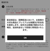 sheinで届いたものに損傷があったんですけど､再発送の場合は返品し