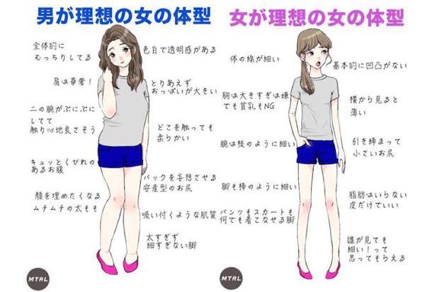 このイラストは男性が好きな体型なのですが 本当ですか 私はスレンダー Yahoo 知恵袋