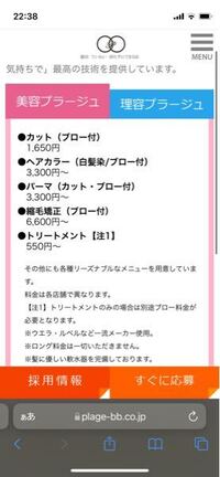 美容室プラージュのパーマの料金の違いは何ですか パーマの料金 Yahoo 知恵袋