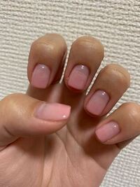 今日ネイルサロンでジェルネイルをしていただきました 全体的に短めで先端細めのス Yahoo 知恵袋