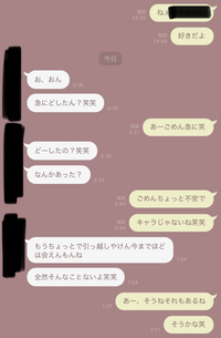 1年とちょっと付き合っている彼氏とのlineです もうこれは冷められてますかね Yahoo 知恵袋