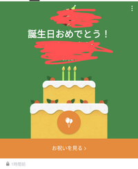 Lineのバースデーカード 左下に鍵マークと この投稿はあなたのプロ Yahoo 知恵袋