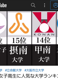 女子高生に人気の大学ランキングで甲南大学と摂南大学が競り合っています Yahoo 知恵袋