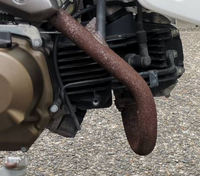 バイクのエキパイについてマフラーやその他の錆は一切無いのですがエキパ Yahoo 知恵袋