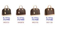 ルイ・ヴィトンのモノグラムアルマシリーズのハンドバックすごい似て 
