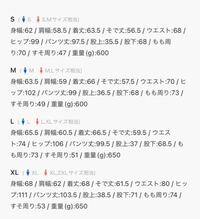 至急 身長165cm体重48kgの場合どのサイズを着ればいいですか Yahoo 知恵袋