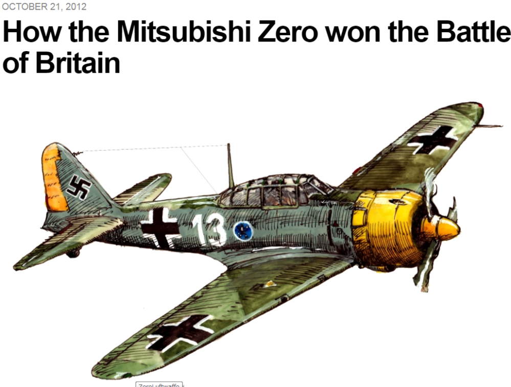 【 ”How the Mitsubishi Zero won the Battle of Britain” 】 バトル of ブリテンが零戦なら完勝だったと、海外で英文に成っていた。 https...