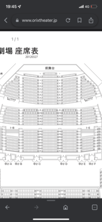 オリックス劇場の1階14列はステージから近いですか 肉眼で見れますかね Yahoo 知恵袋