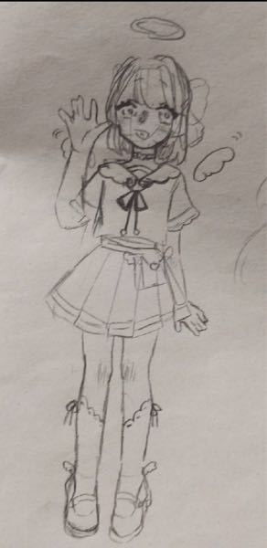 高一女で〜す。絵かきました〜。 - 評価してくださ〜いw - Yahoo!知恵袋