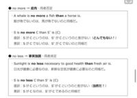 英語鯨の構文について Nomoreの方の訳が でないのは でないのと で皮 Yahoo 知恵袋
