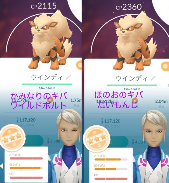 ポケモンgo この2体なら どちらを強化したら良いですか Yahoo 知恵袋