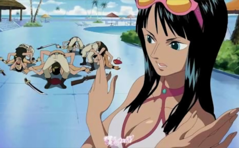 Onepieceのニコ ロビンみたいな美女に技をかけてもらえる敵って Yahoo 知恵袋