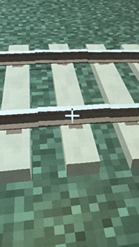MinecraftのRTMのレールを敷く際このように凸凹が出てしまい... - Yahoo!知恵袋