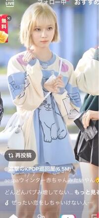 このaespaのウィンターちゃんのSCULPTORの服がどうしても... - Yahoo 