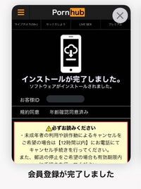Pornhubというサイトにアクセスしたら年齢確認が出てきて、いいえを押したのですがはいを押したらしくて会員登録されていて。 今日中に退会などをしないと支払い(確か45万)を絶対にしないといけないとあったので先に退会するってメールをiCloudで送って8時21分頃に電話したんです。(メールはさっき削除しました)

それで説明をしたら話を止められて怒り気味に年齢を聞かれて答えたら「自分で困るこ...